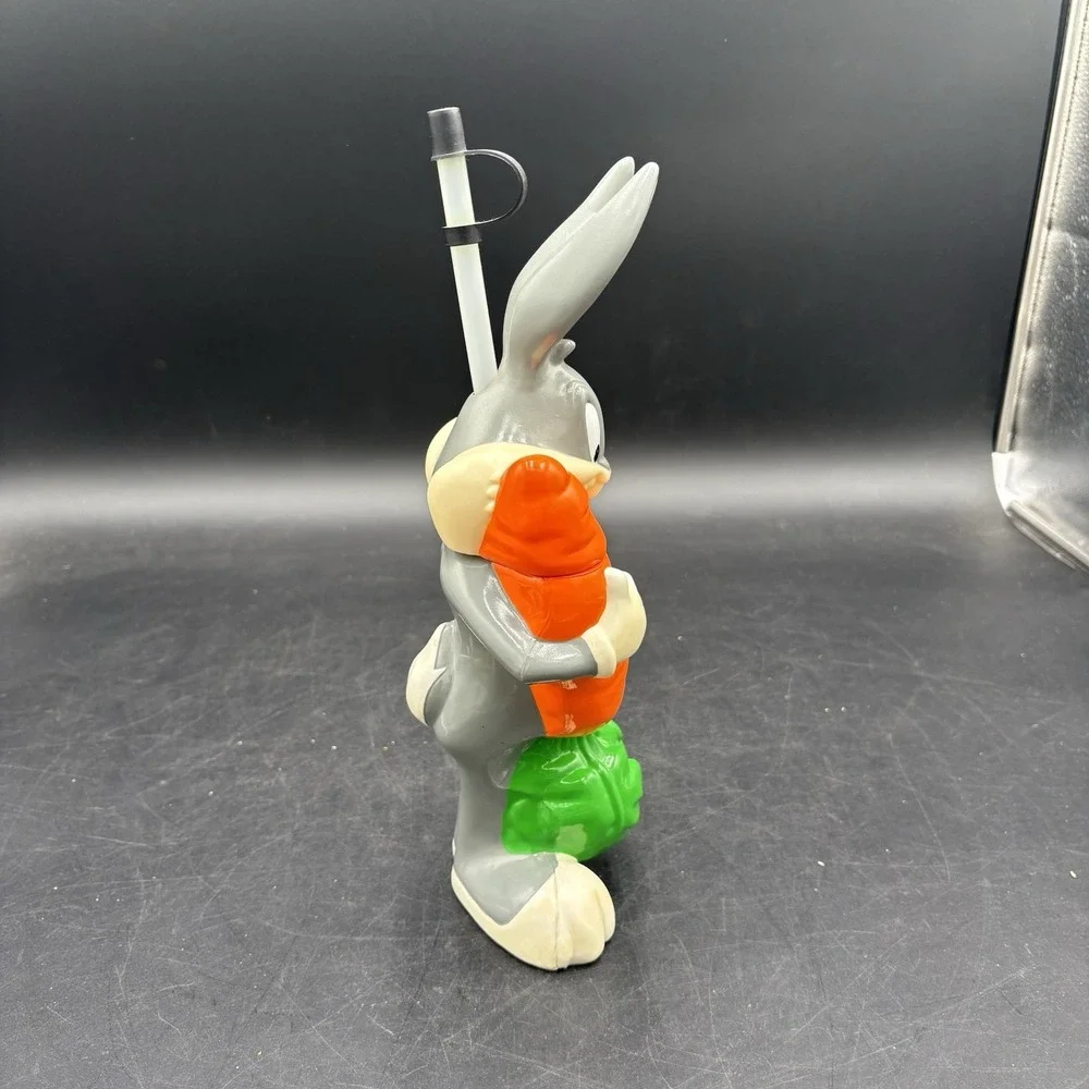 Vtg 95 Looney Tunes Lunch Bag Bugs Bunny Taz Daffy Duck Tweety Bird Straw Cups